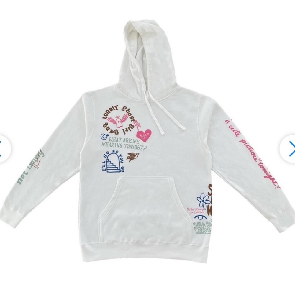 Lonely Ghost Girl Gang Suit Hooded Sweatshirt Size Medium